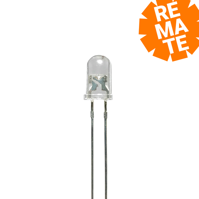 LED Rojo Ultrabrillante 5mm - 100 Pzas