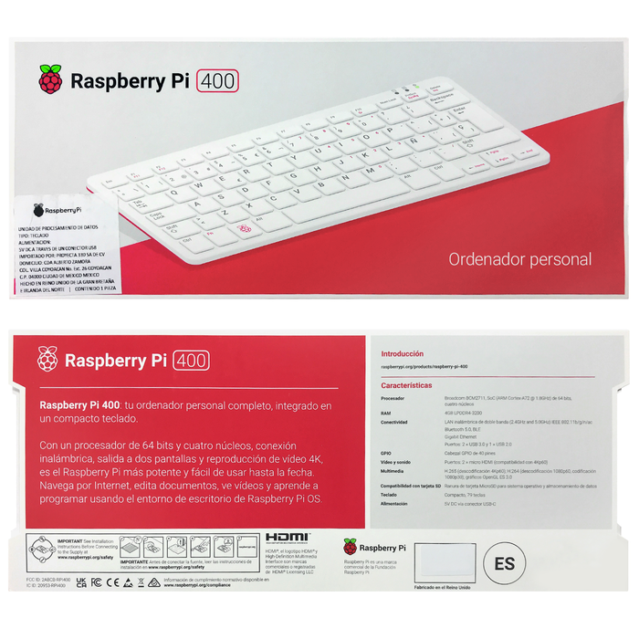 Raspberry Pi 400 - Survival Kit (En español)