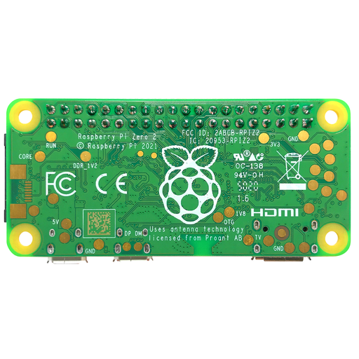 Raspberry Pi Zero 2 W (headers soldados) - 330ohms